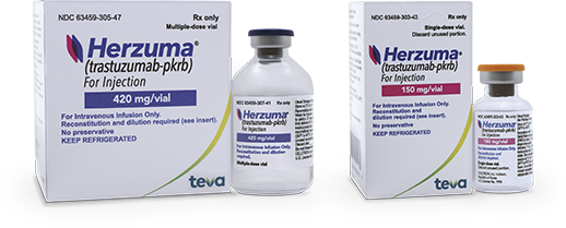 HERZUMA vial and packaging